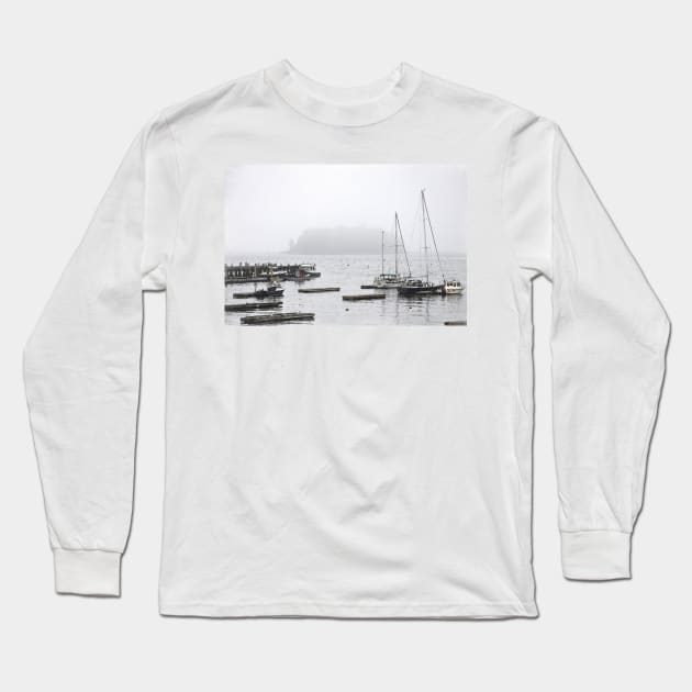 The Fog and The Island Long Sleeve T-Shirt by KirtTisdale